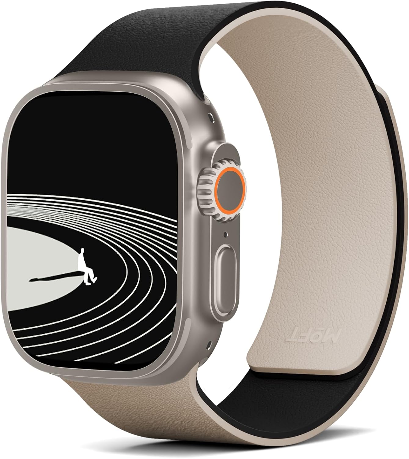 Detalle de MOFT Snap Duo magnetic Apple Watch bands (Duo-Colour) with soft textured silicone