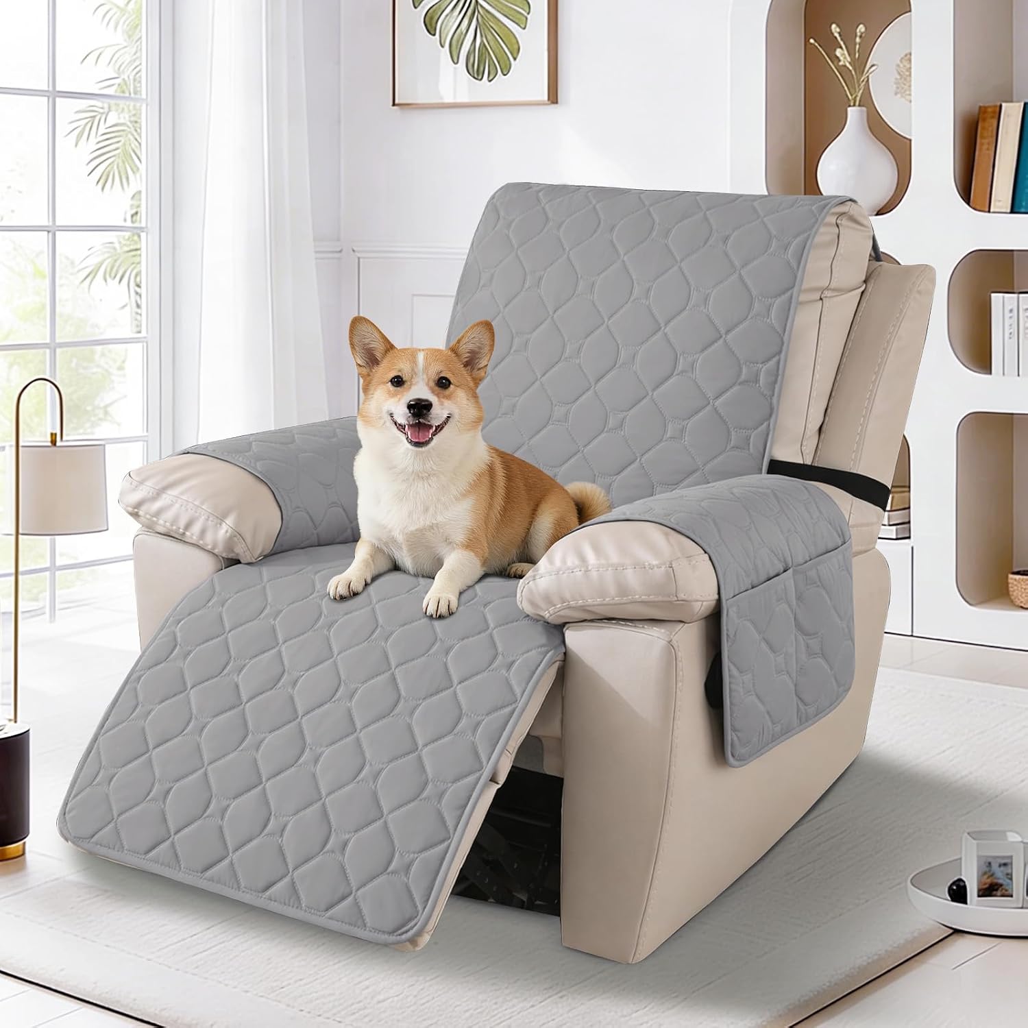 Detalle 2 de Ystyle Funda Sillón Relax Reclinable 1 Plaza Gris claro
