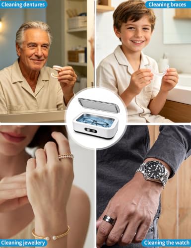 Thumbnail 5 de 650ml Ultrasonic Jewellery Cleaner by Olook (49000Hz) with 5 Timer Modes and Digital Display