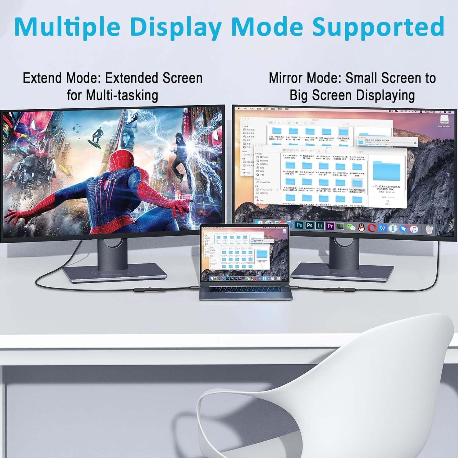 Thumbnail 4 de Herfair USB to HD Adapter for Monitor — USB 3.0/2.0 to 1080p HDMI Output