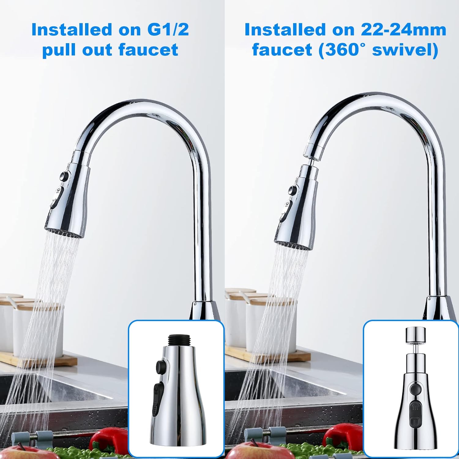 Detalle 2 de OSDUE Kit Aeratore Rubinetto 360° 💧