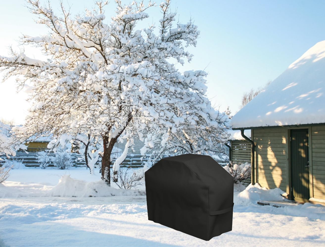 Thumbnail 6 de BBQ Cover for Large Barbecues (145x61x117 cm) – Waterproof Oxford Fabric, Windproof & Storage Bag Included