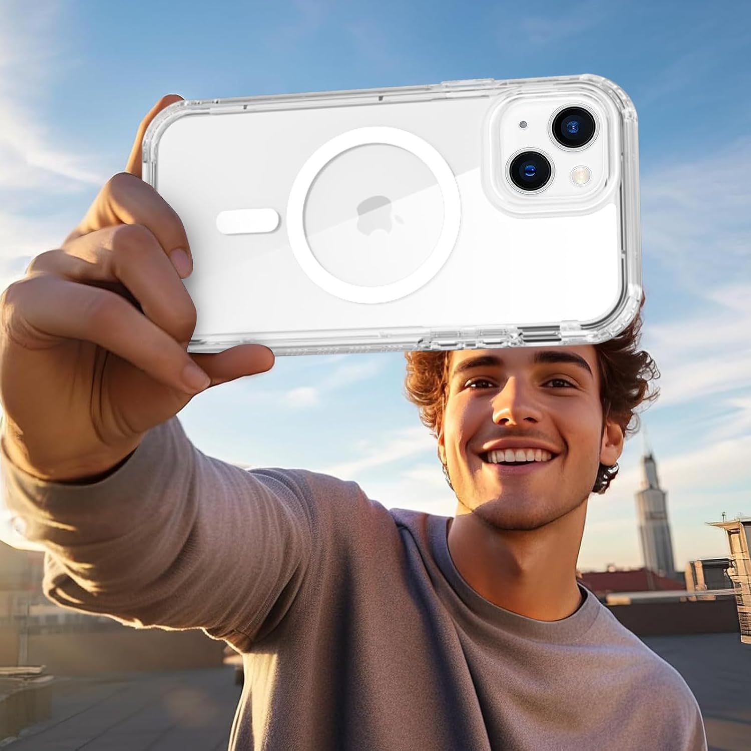 Thumbnail 6 de XTCASE Coque iPhone 13 transparente compatible MagSafe