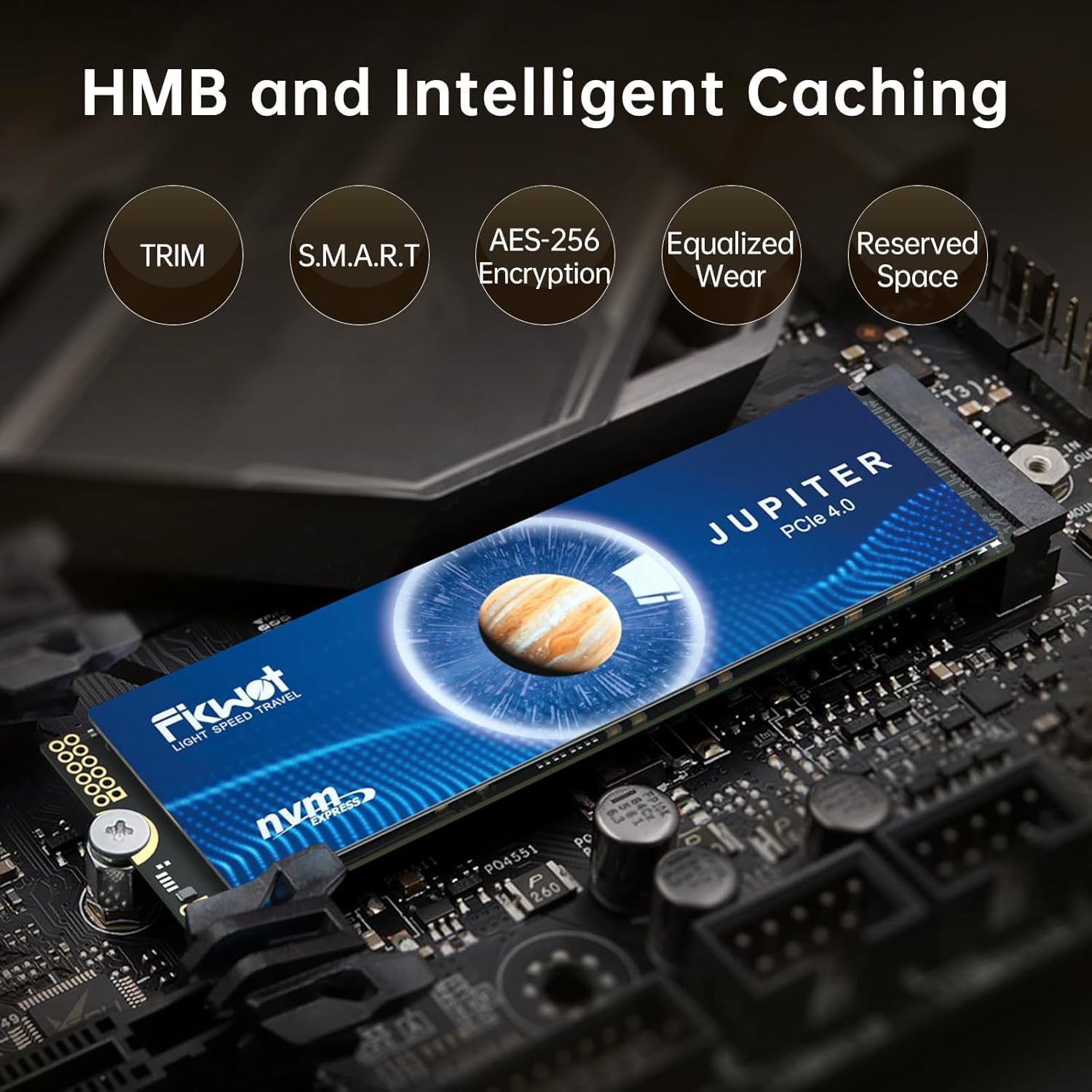 Thumbnail 6 de Fikwot FX991 4TB M.2 2280 NVMe SSD (PCIe Gen4x4) for gaming and fast laptop/PC storage