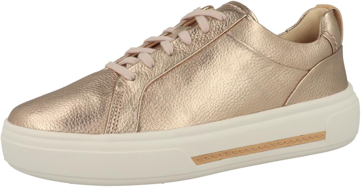 Thumbnail 3 de Clarks Baskets de marche Hollyhock Walk en cuir blanc cassé pour femme