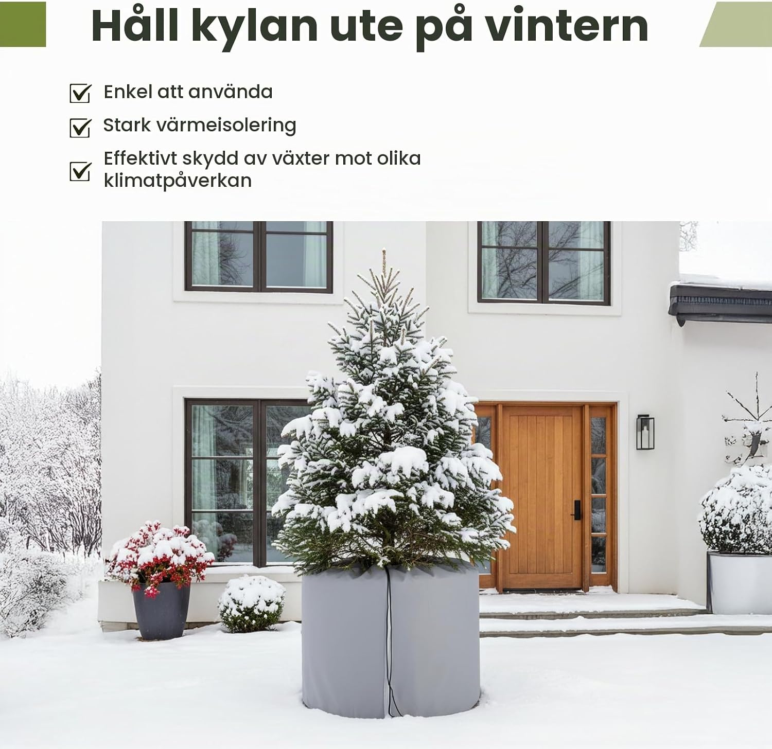 Thumbnail 3 de Zllzpzd vinteröverdrag för krukor, 2-pack, 50 × 45 cm med dragkedja