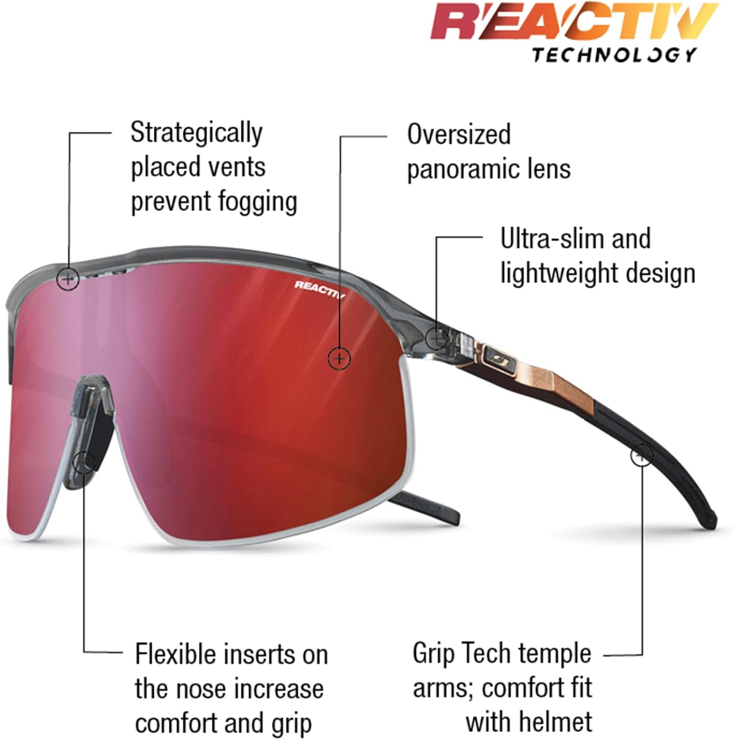 Thumbnail 1 de Julbo DENSITY – lunettes de soleil pour course, trail et vélo (adulte mixte)