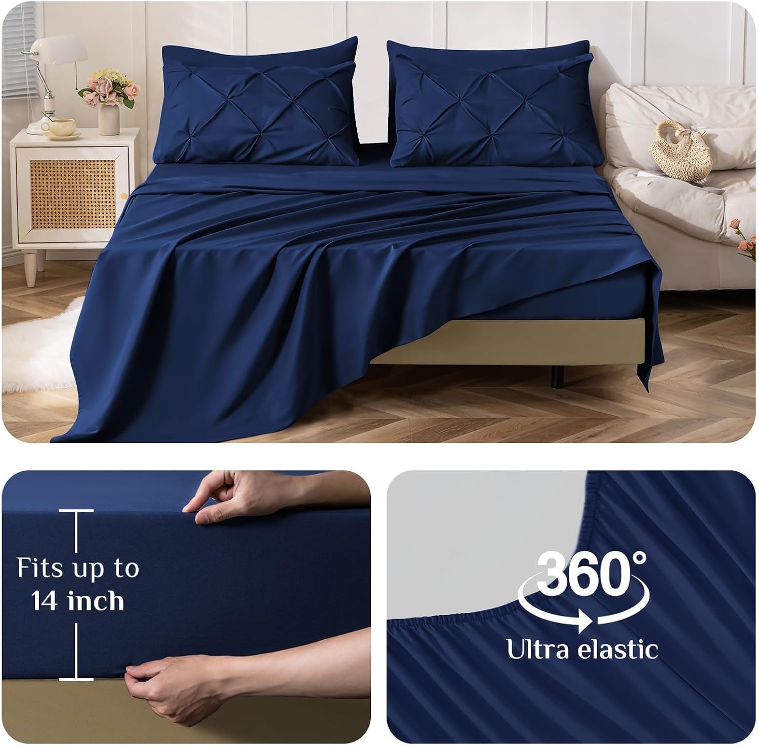 Detalle 2 de JOLLYVOGUE Queen 7-piece comforter set