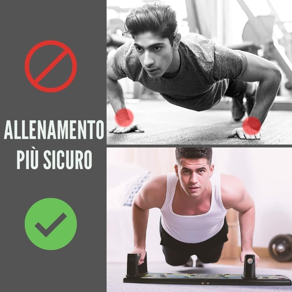 Detalle 2 de Barre Parallele per Flessioni con Maniglie Antiscivolo:-supporto stabile per allenamenti di forza