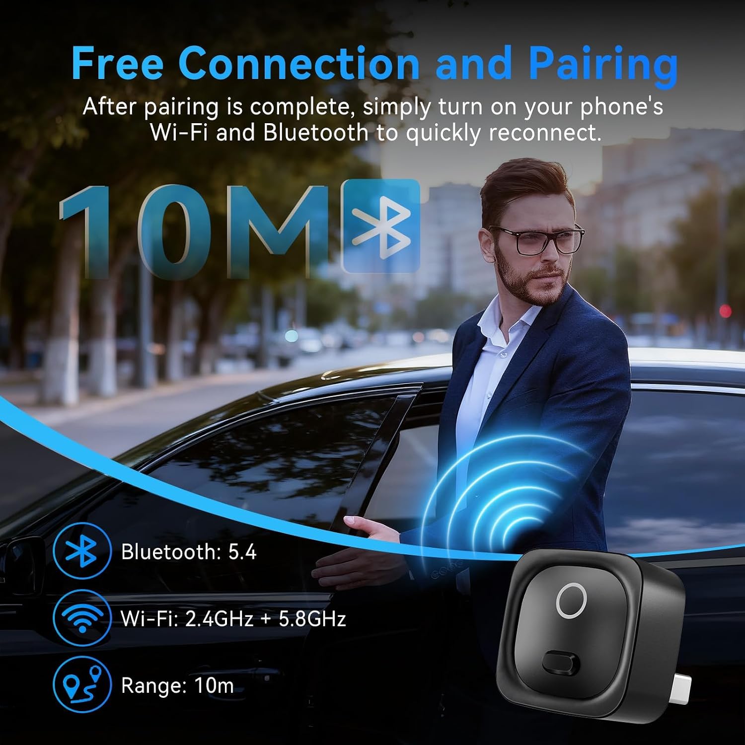 Thumbnail 6 de 2 in 1 Adattatore Wireless per CarPlay & Android Auto – Plug and Play