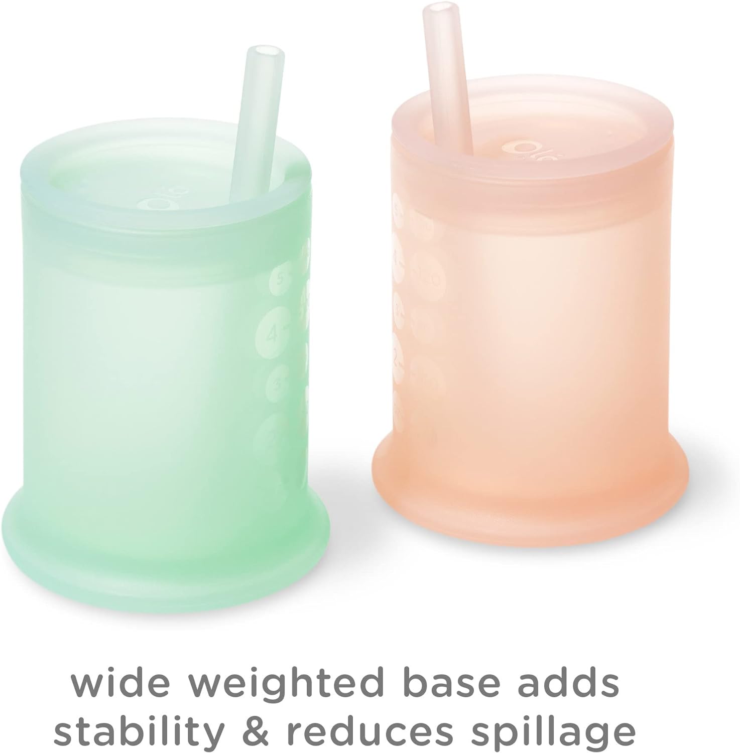 Thumbnail 5 de Olababy HU-XI-201 Silicone Straw Training Cup, 5 oz Mint