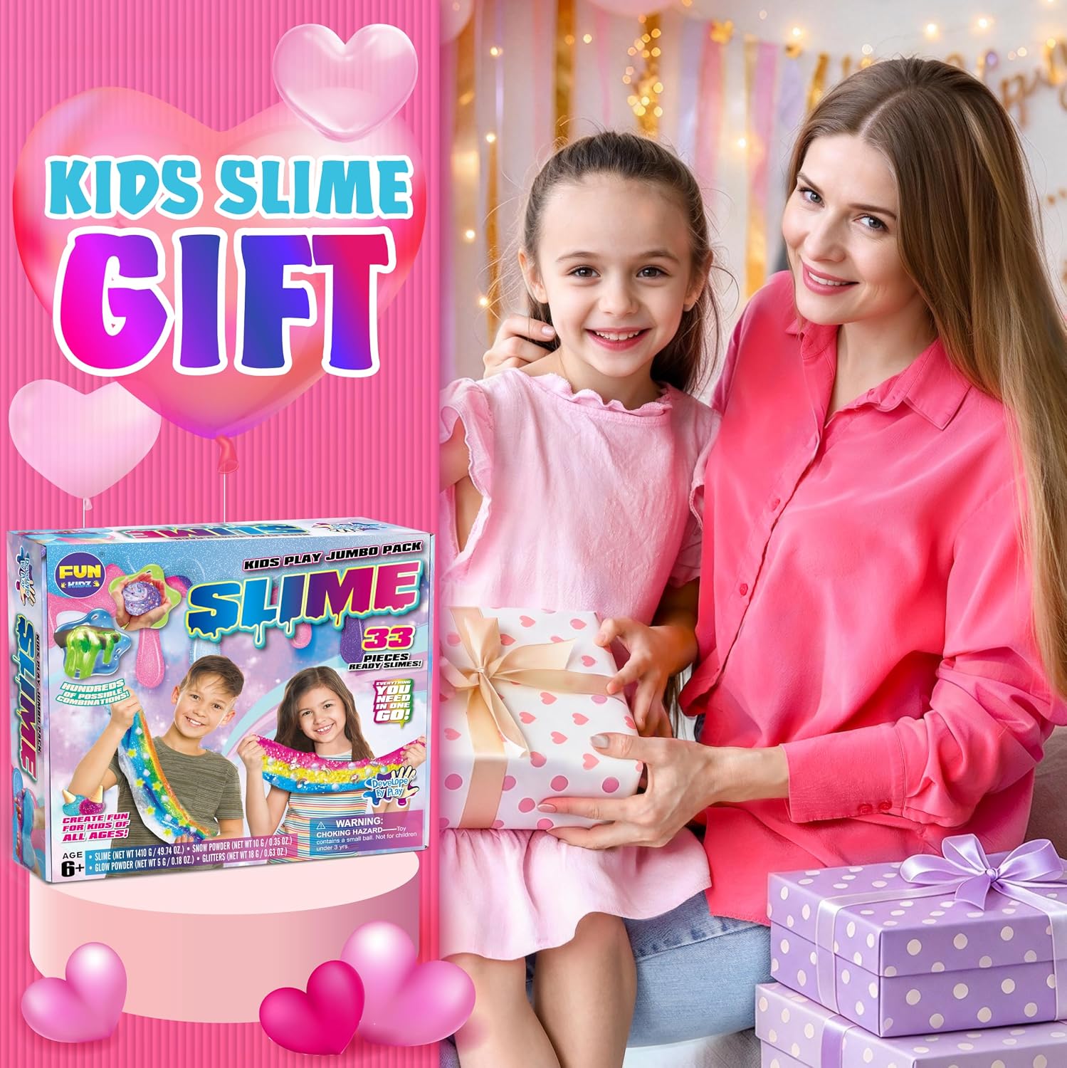 Detalle de FunKidz 33 Cups Jumbo Slime Kit