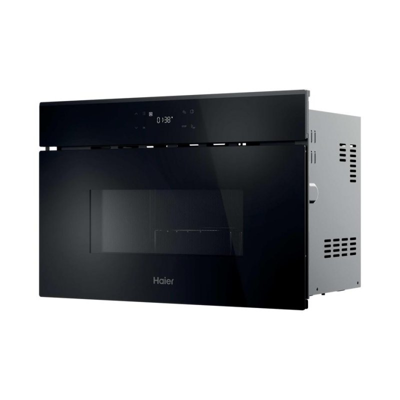 Detalle 2 de Haier H38SIDBF7XS: Microondas integrable 24 L con Grill, Touch y apertura automática