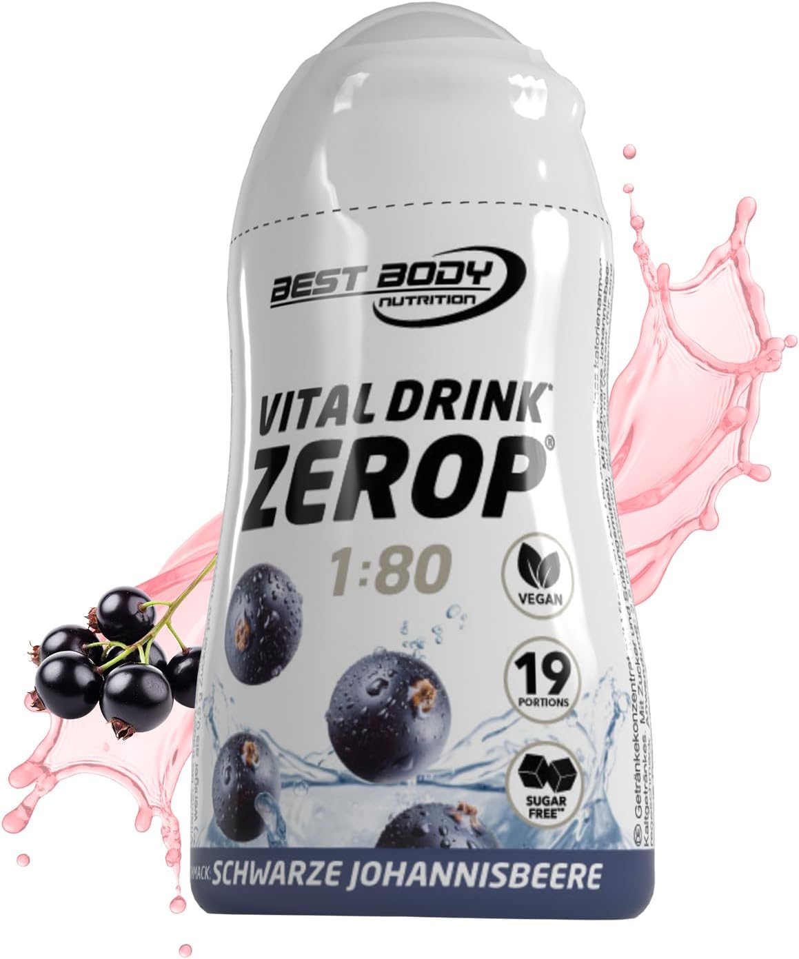 Detalle de Best Body Nutrition Vital Drink ZEROP Mix-Box 6 x 48 ml – zuckerfrei, Vitamin-B-Komplex, fruchtige Sorten