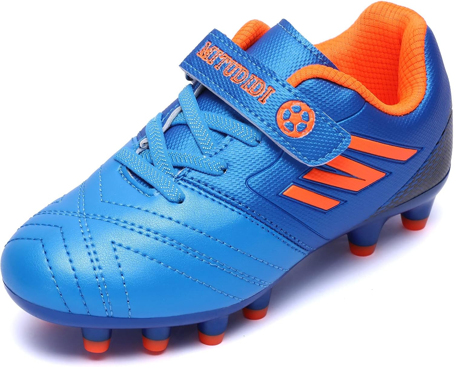 Detalle de Mitudidi Fußballschuhe Kinder – Unisex Hallen- und Outdoor-Fußballschuhe