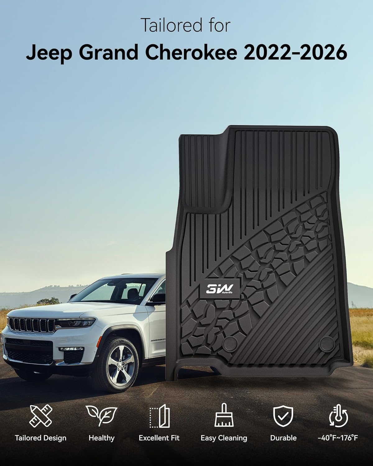 Thumbnail 1 de 3W Floor Mats 2022-2025 Jeep
