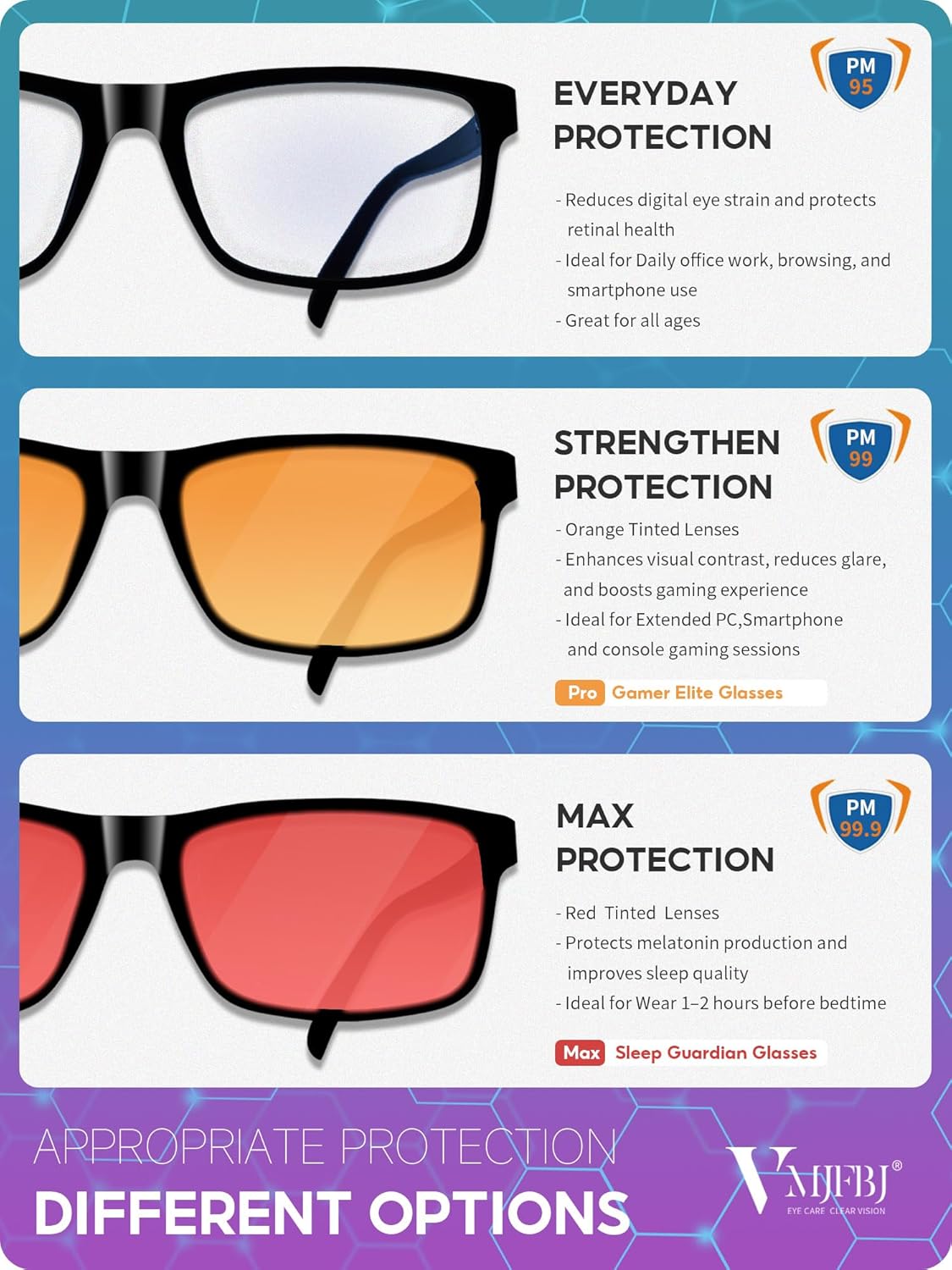 Thumbnail 3 de VMJFBJ Gafas luz azul para ordenador 25g