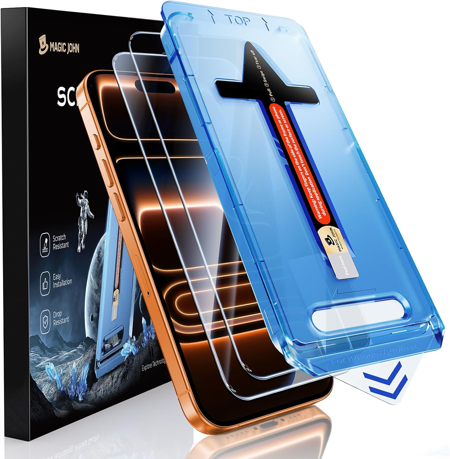 Detalle de MAGIC JOHN iPhone 17 Pro Max screen protector 6.9"
