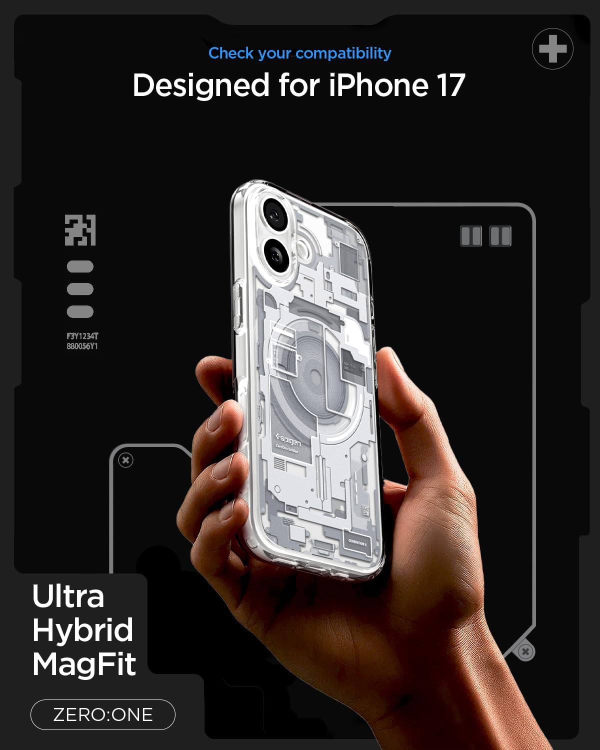 Detalle 2 de Spigen Ultra Hybrid MagFit pour iPhone 17 DuraClear 1