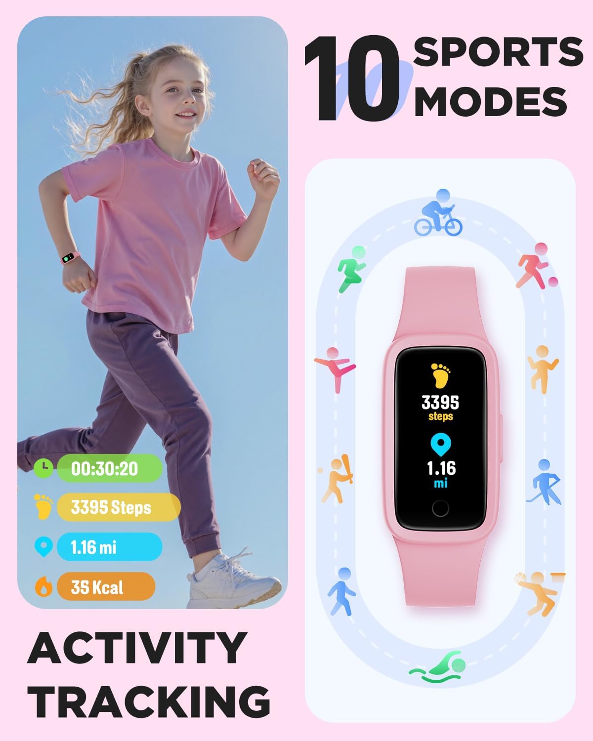 Detalle de BIGGERFIVE Vigor 3 Kids fitness tracker