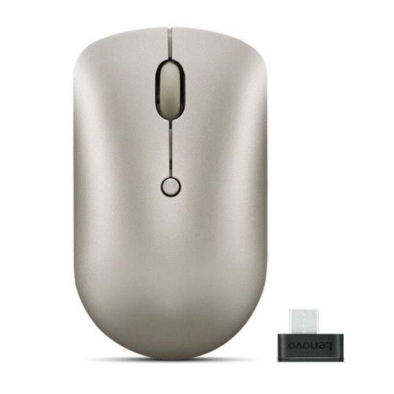 Lenovo 540 Ratón Óptico Inalámbrico 2400 DPI — diseño ambidiestro, gran autonomía y conectividad USB-C