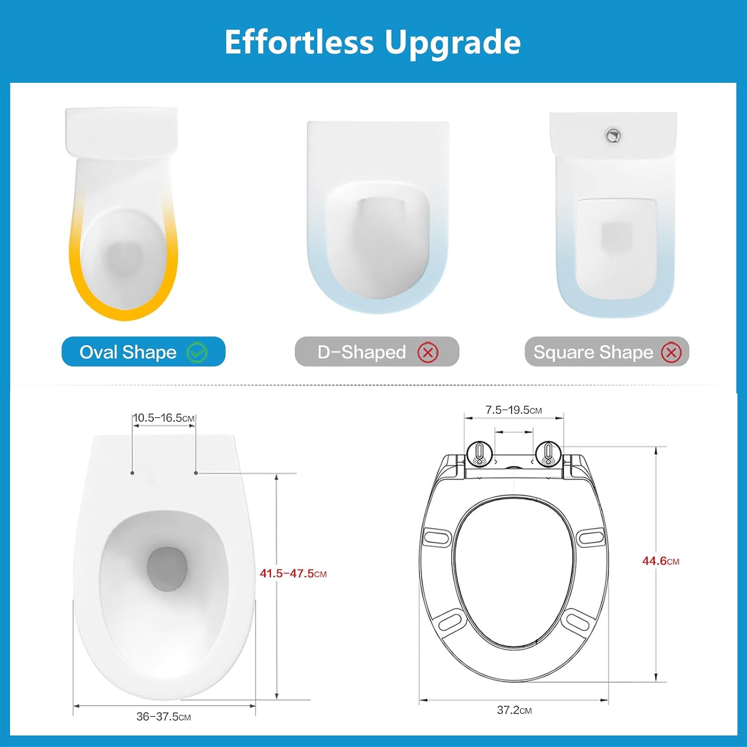Thumbnail 6 de YEAUPE PRO Abattant WC universel forme O blanc avec frein de chute et softclose, capacité jusqu’à 150 kg