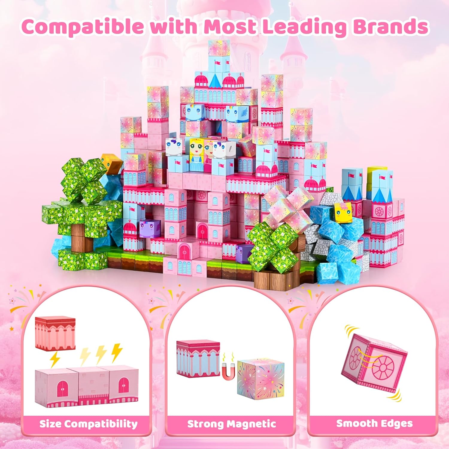 Detalle 2 de HOPFROG 200pcs magnetic blocks set for kids 🧩