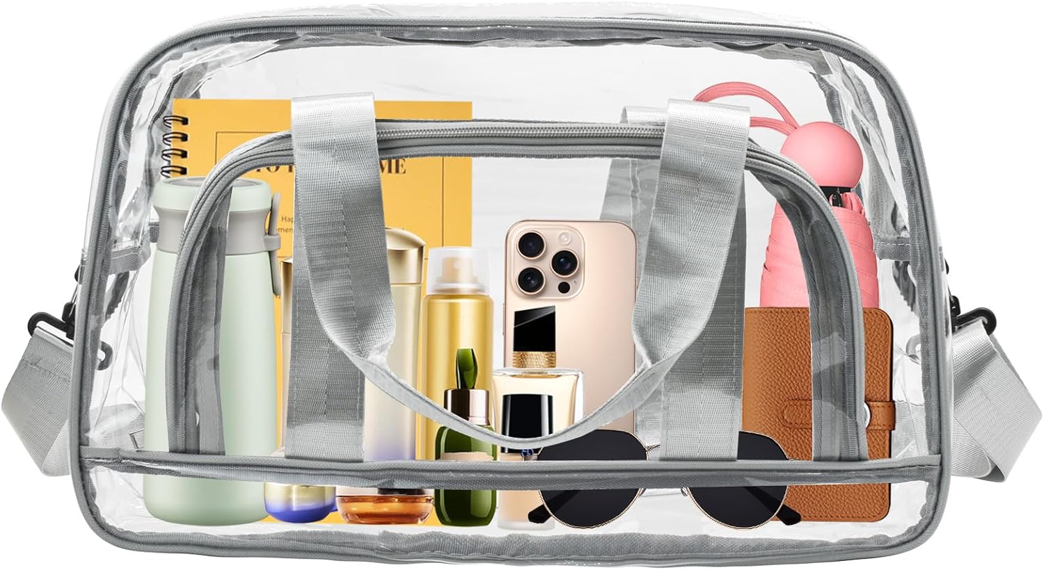 Detalle de Enkrio Clear Bags for Stadium Large Clear Tote with Shoulder Strap