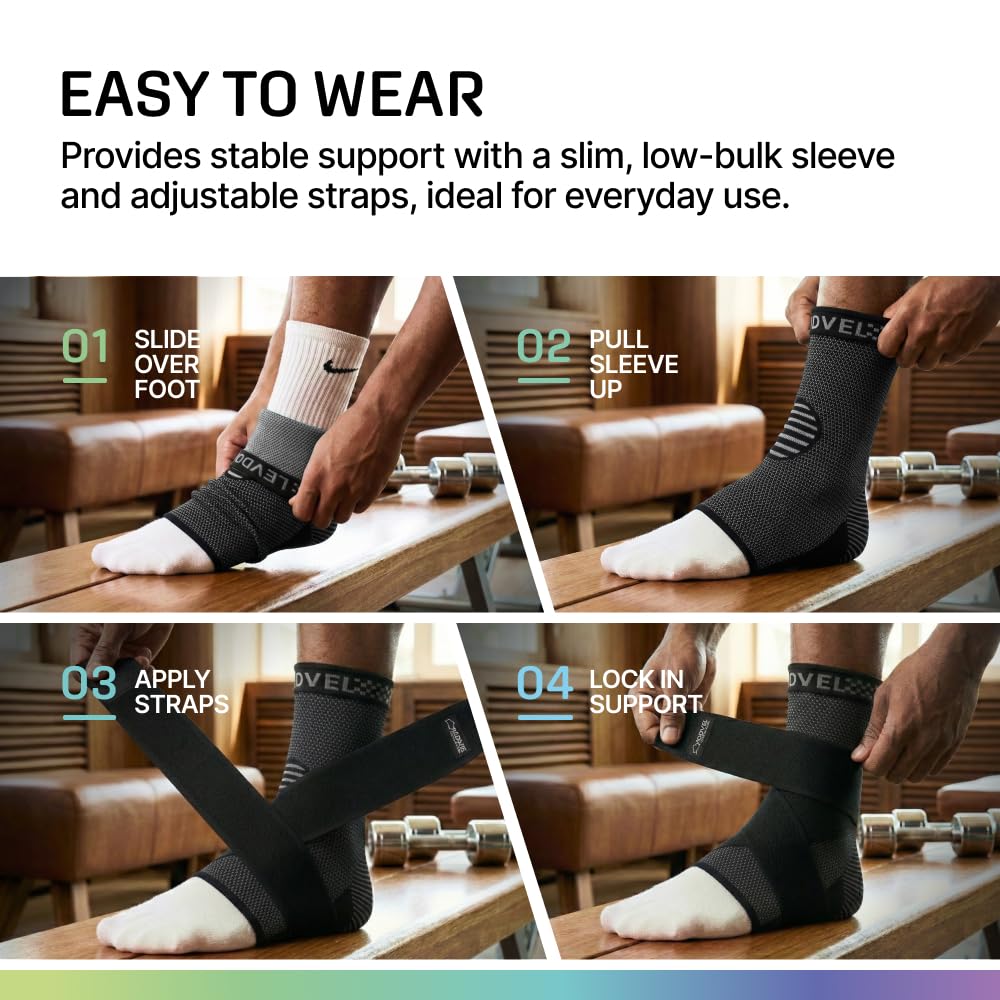 Thumbnail 6 de Modvel Foot & Ankle Brace Socks with Adjustable Support Strap – 2 Pack
