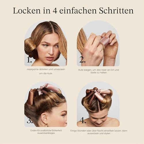 Thumbnail 6 de Kitsch Jumbo Flexi Locken ohne Hitze Rosewood – 4 Stück