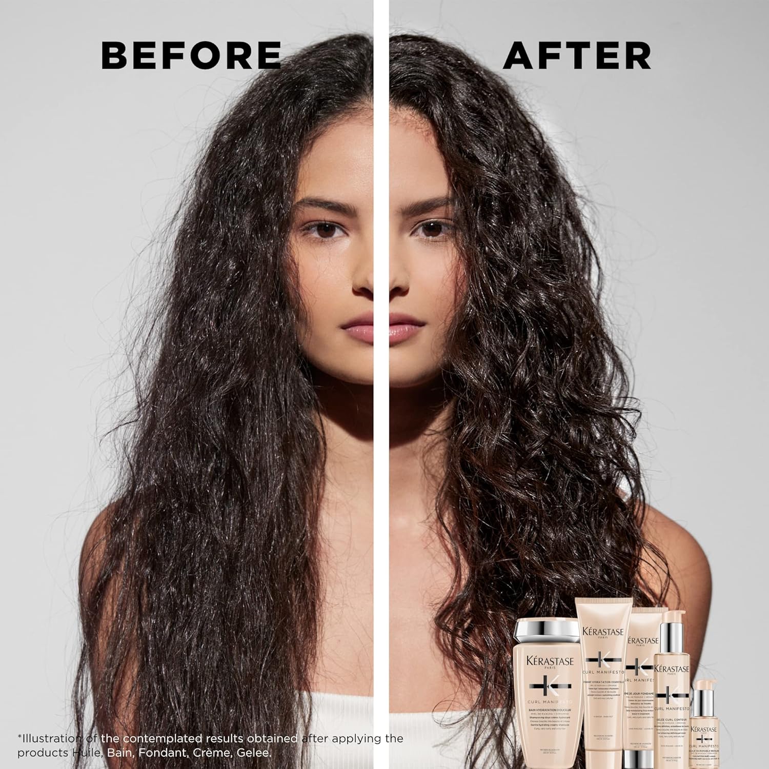 Thumbnail 6 de KERASTASE Curl Manifesto - Bain Hydratation Douceur : Shampoing Crème pour Cheveux Bouclés