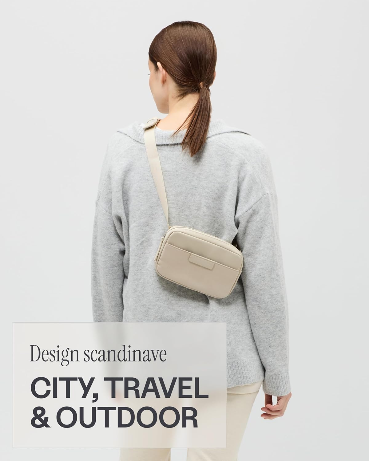 Thumbnail 4 de Kapten & Son Sac banane Bergen Sandstone 0,8 L – sac banane femme & homme beige, crossbody compact