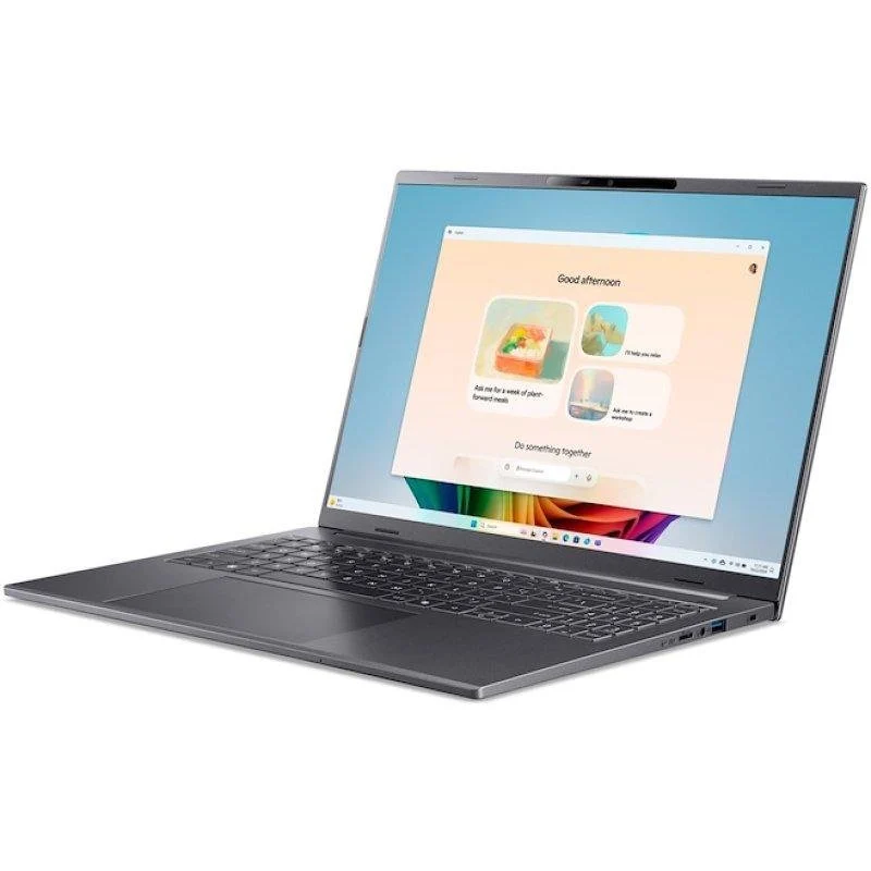 Detalle de Acer Aspire 16 AI A16-11M: Portátil 16" con Snapdragon X1-26100 y pantalla 120 Hz