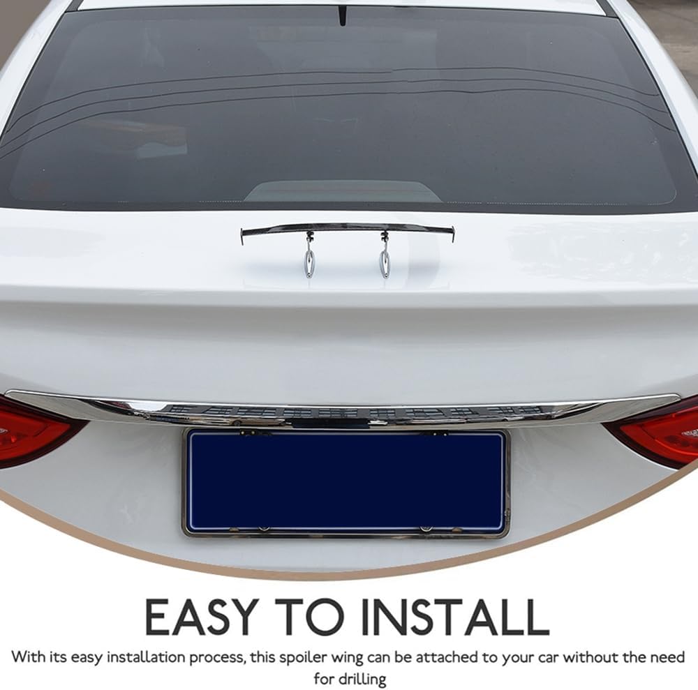 Detalle de JSCARLIFE Universal Car Mini Spoiler Wing — Carbon Fibre ABS, 30cm rear wing