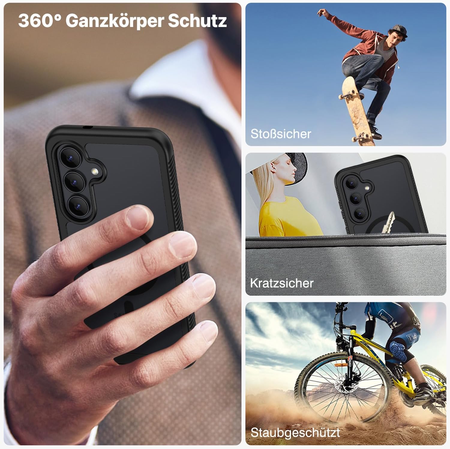 Thumbnail 5 de CENHUFO Samsung Galaxy S25 FE Hülle 360°