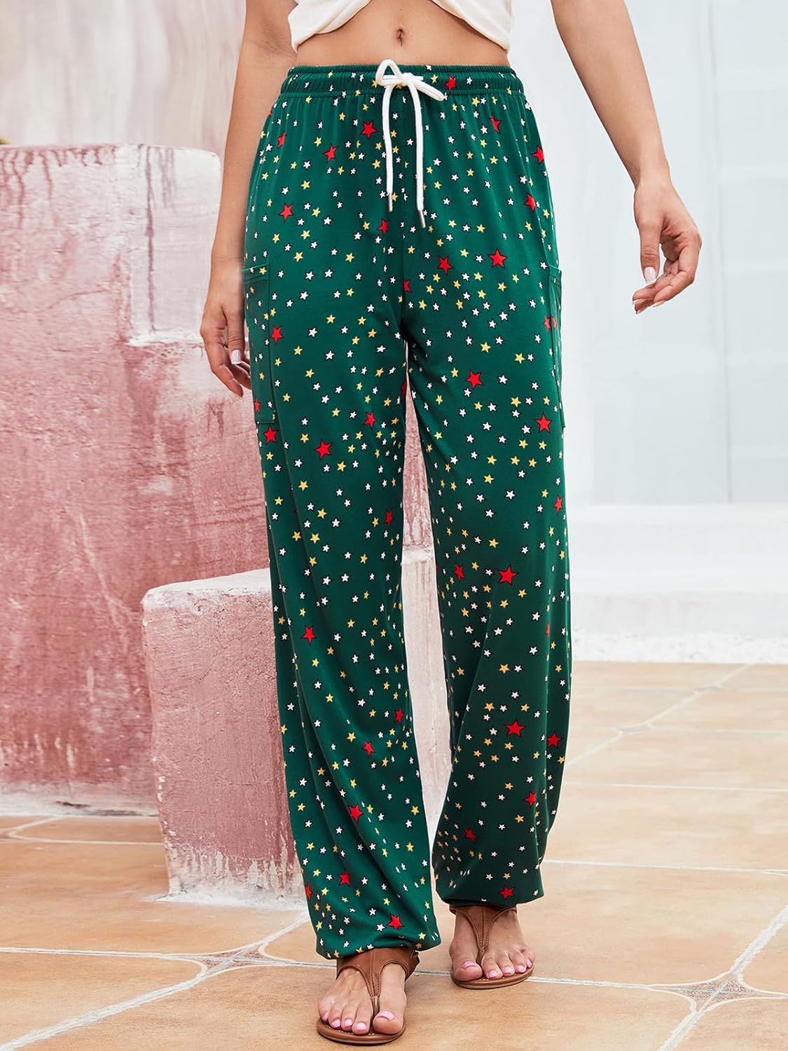 Thumbnail 6 de QIANXIZHAN Women's Harem Pants: Boho Palazzo Joggers with Pockets