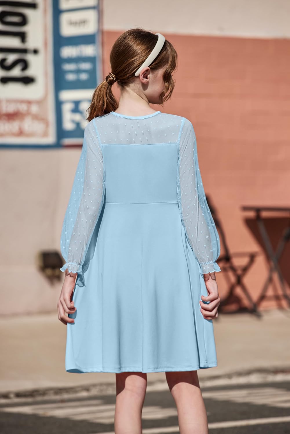 Detalle 2 de Robe en maille pour fille Arshiner