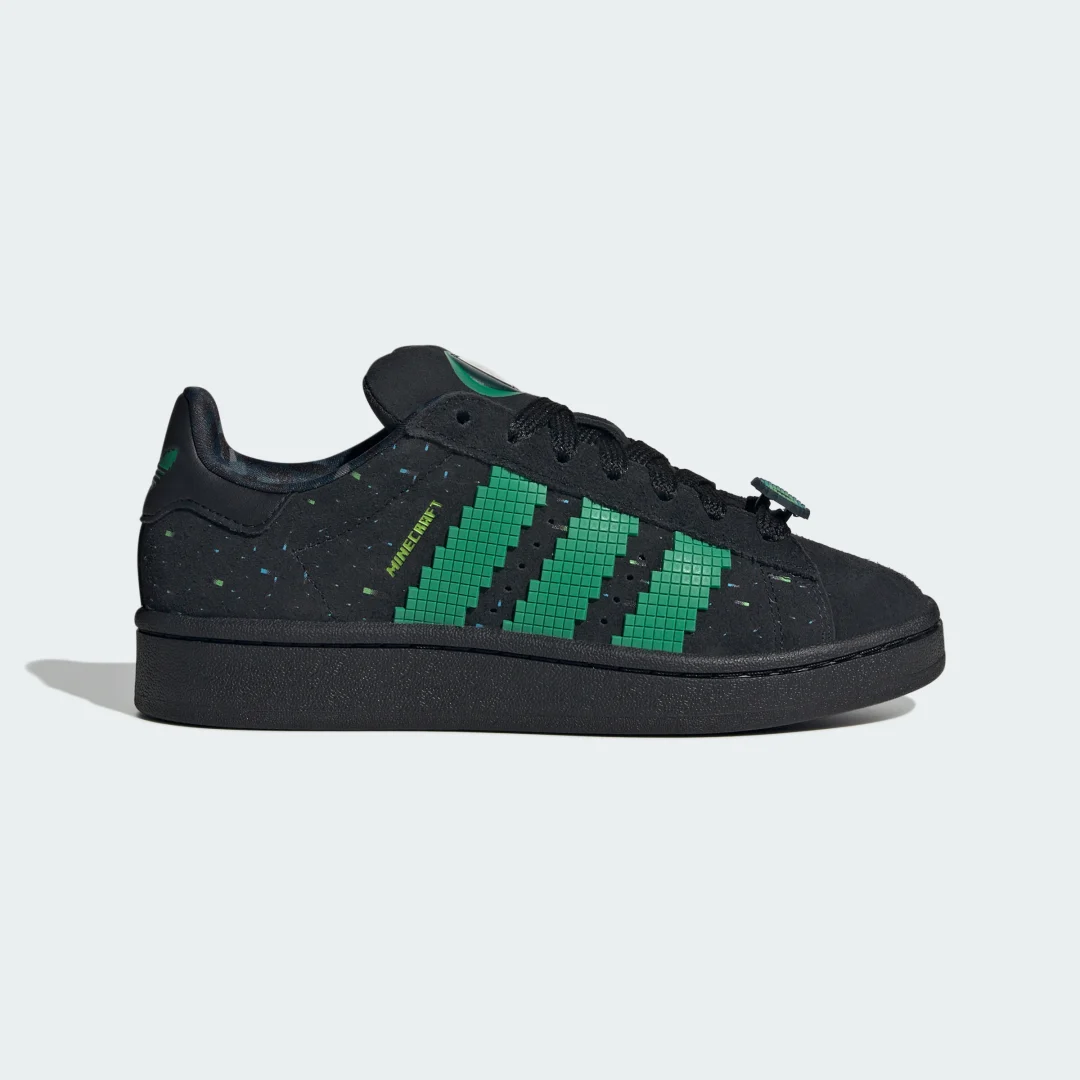 Detalle de Zapatilla Adidas Minecraft Campus 00s: versatilidad urbana con un guiño retro
