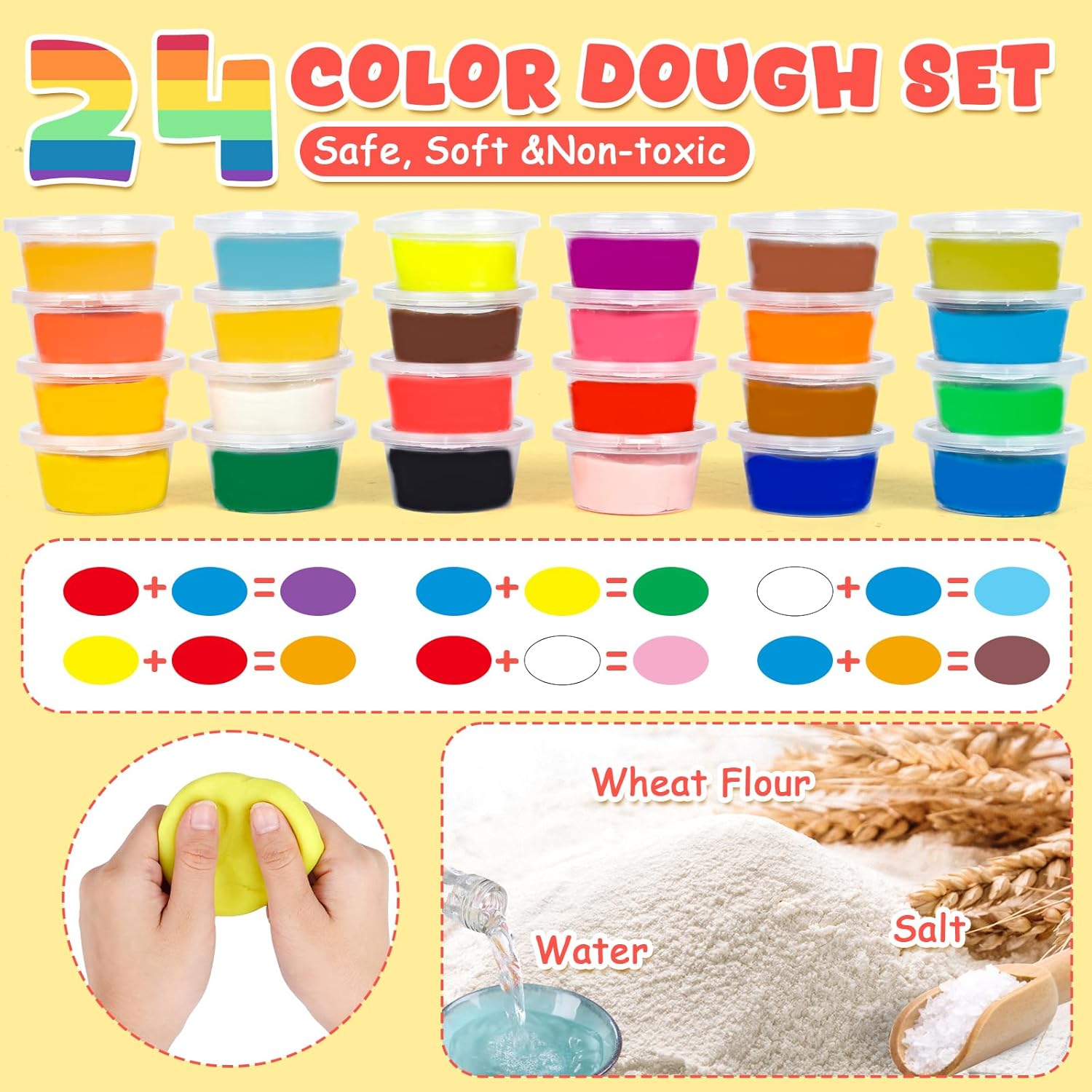 Detalle de Jovicos Dough Tools 51-piece set for kids