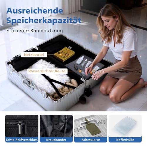 Thumbnail 9 de ALPHA CAMP Valise XXL 105 L en polycarbonate, cadre aluminium et serrures TSA