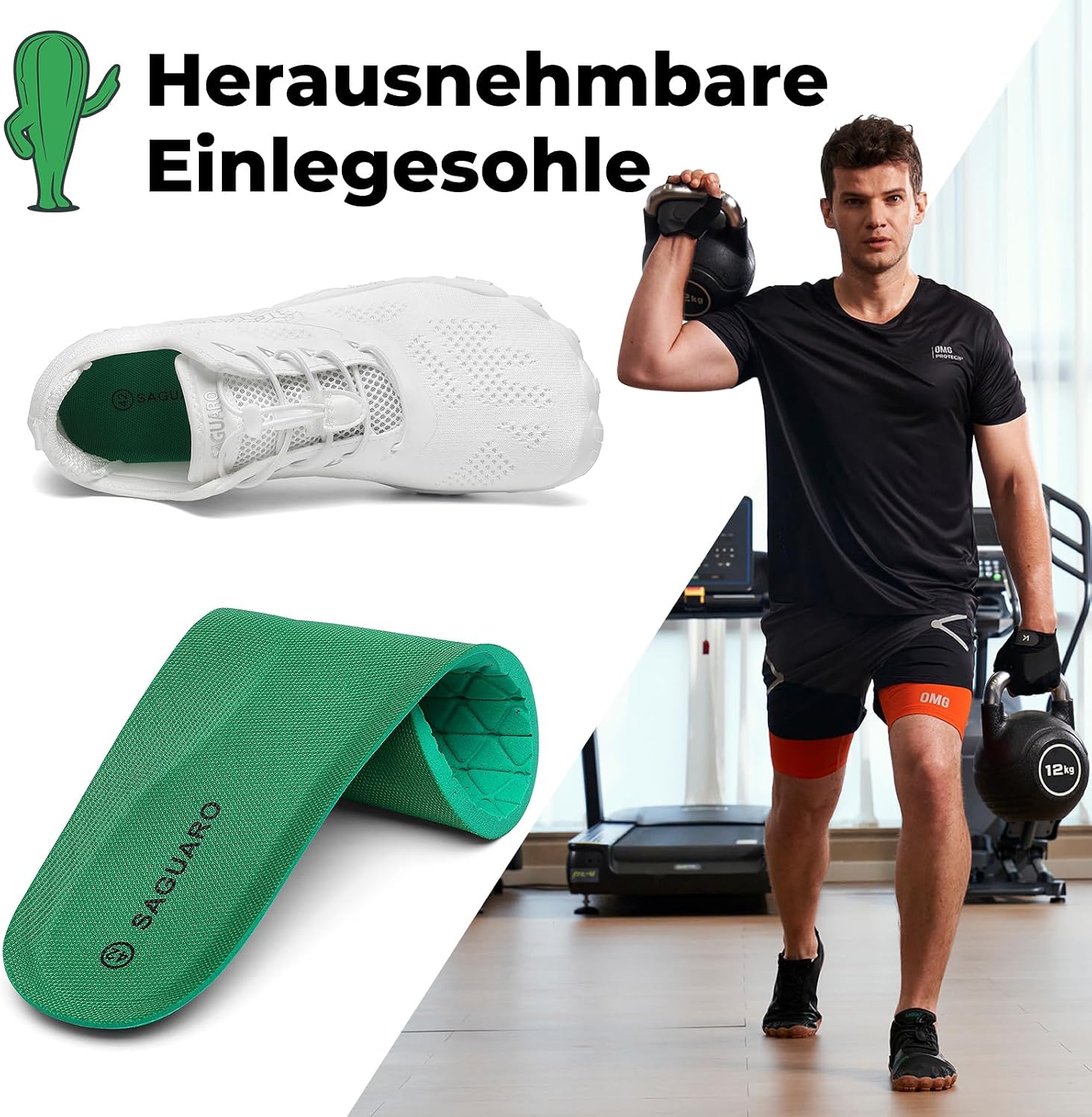 Thumbnail 4 de SAGUARO Barfußschuhe Unisex – Outdoor, Zero-Drop, Zehendesign, Gr. 36–48