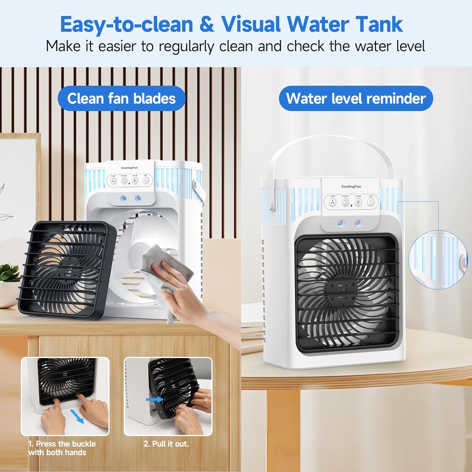 Thumbnail 6 de XTTANK 1200ml Portable Mobile Air Conditioner: 5-in-1 Personal Cooler