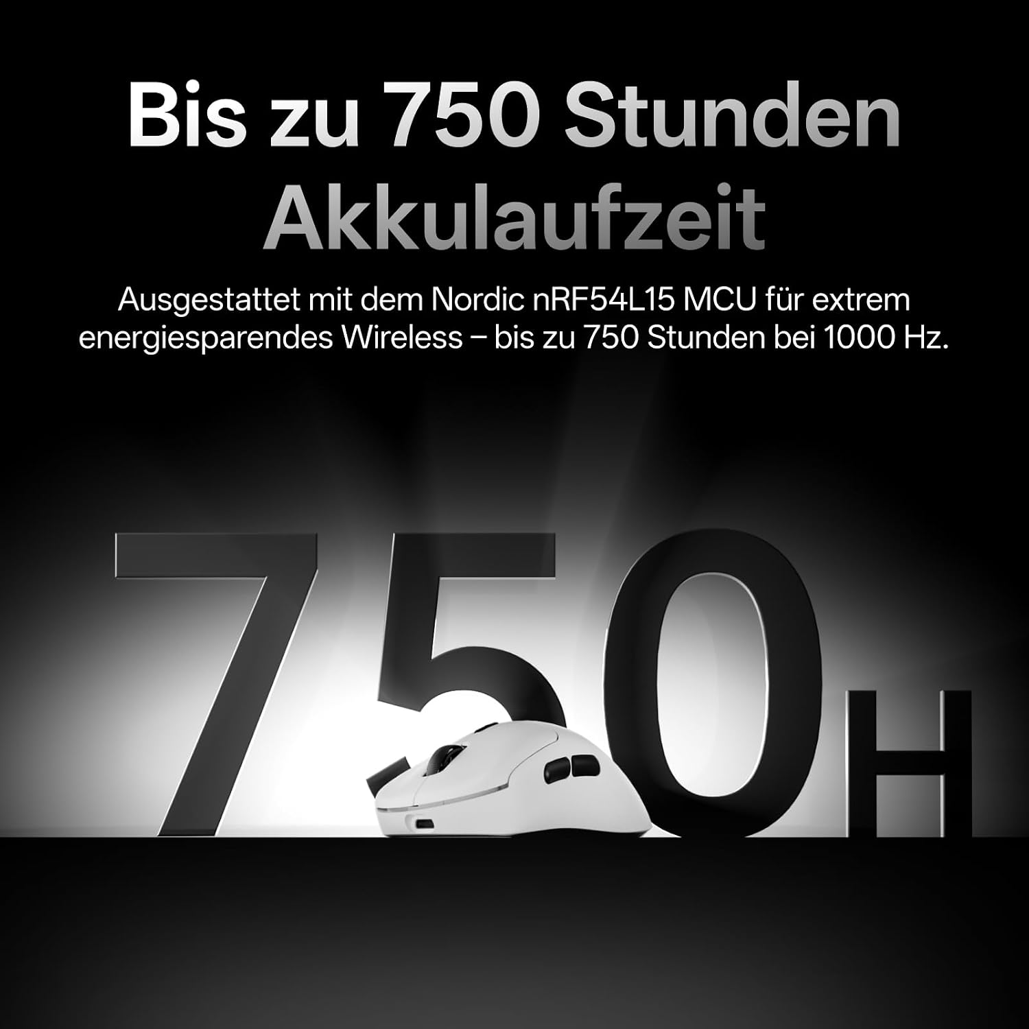 Detalle de Rapoo VT3 Gen-2 Gaming Maus Kabellose – Ultraleicht, Präzisionssensor und lange Akku-Laufzeit