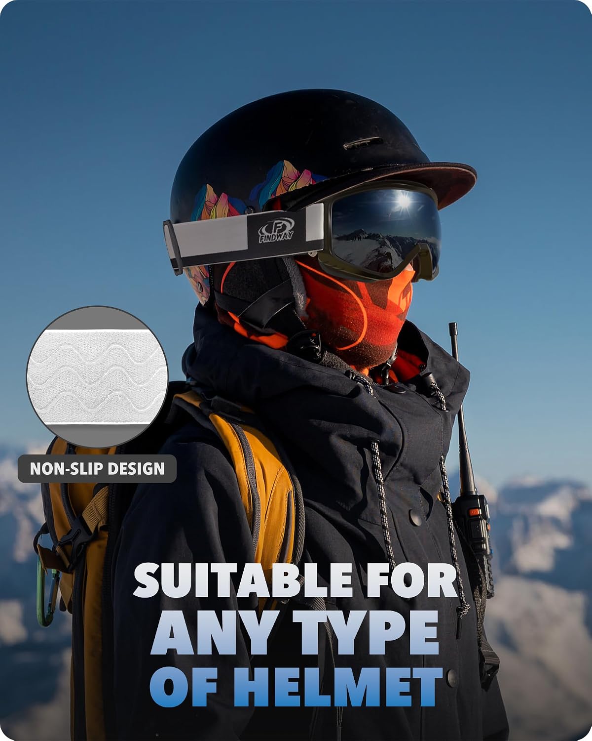 Detalle de Findway Ski Goggles, UV400 protection
