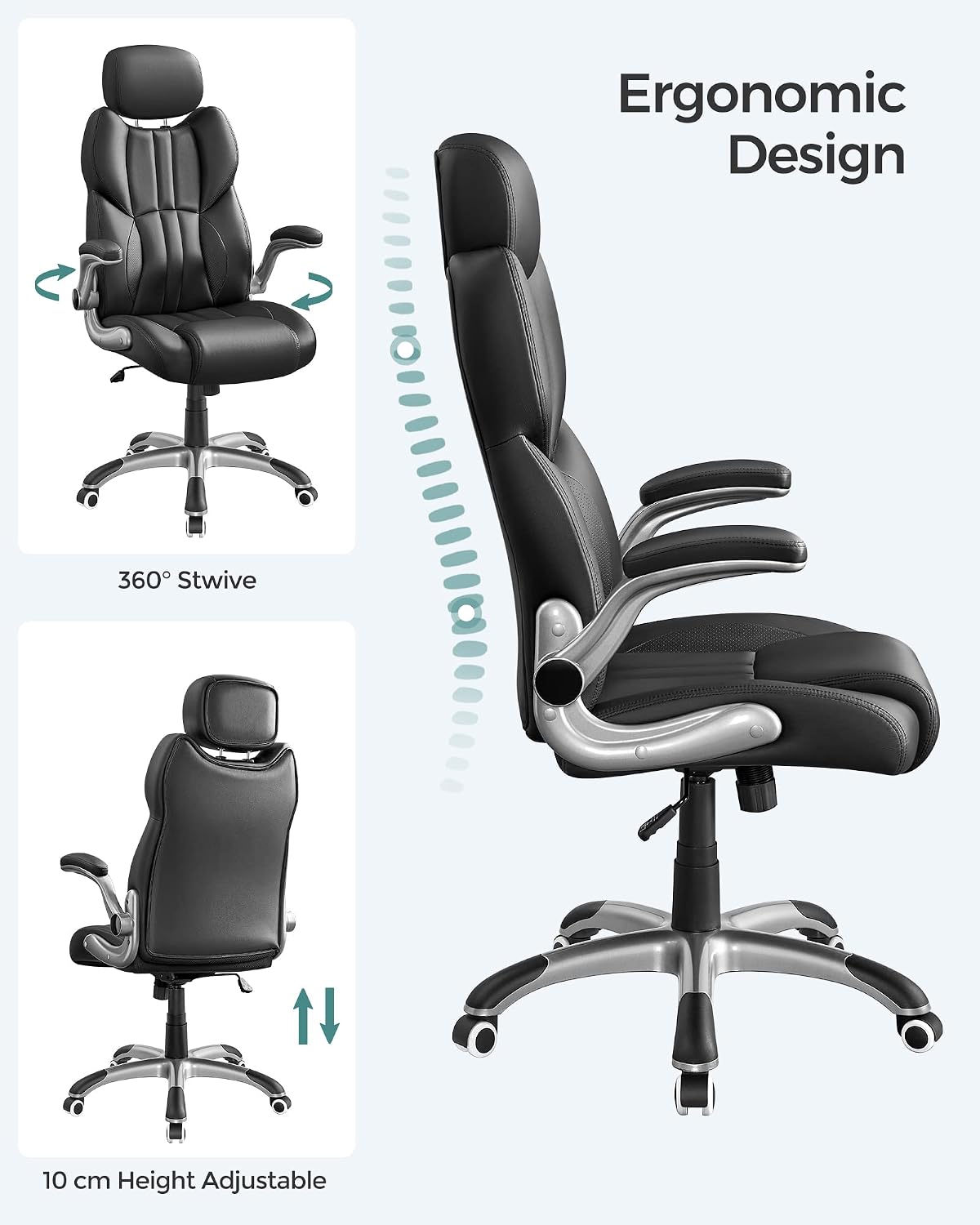 Thumbnail 6 de SONGMICS OBG65BK Silla gaming ergonómica 150 kg