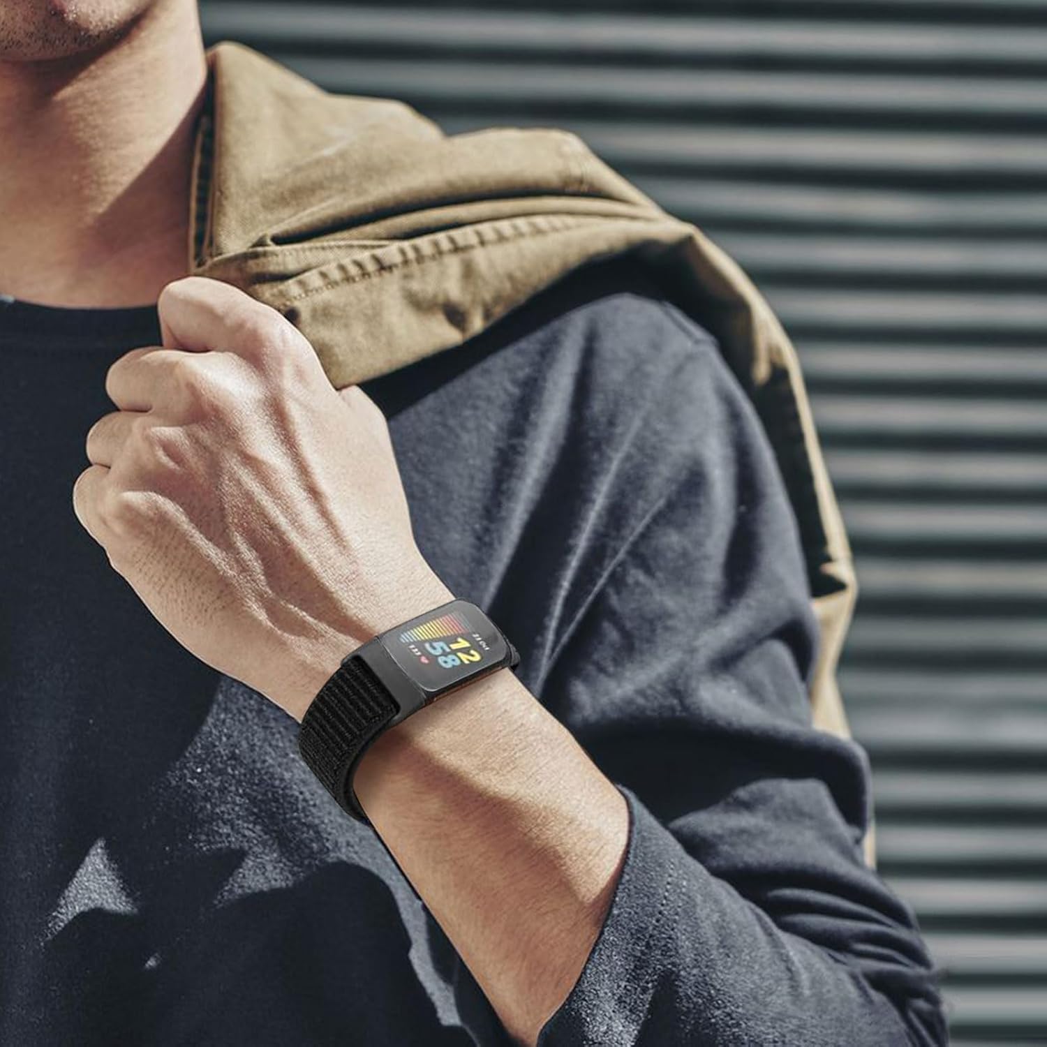 Thumbnail 4 de Ecogbd Nylon Replacement Strap for Fitbit Charge 5
