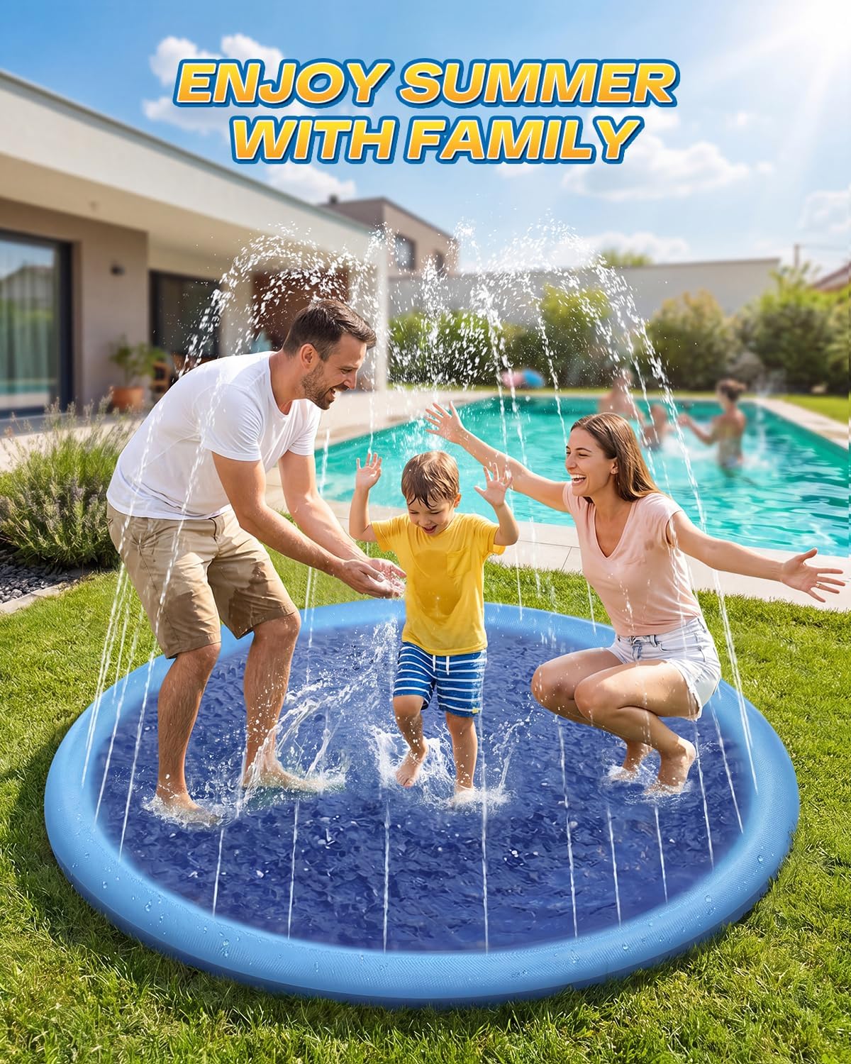 Thumbnail 4 de Raxurt Splash Pad: 0.58mm Thick Anti-Slip Splash Pad for Kids and Dogs