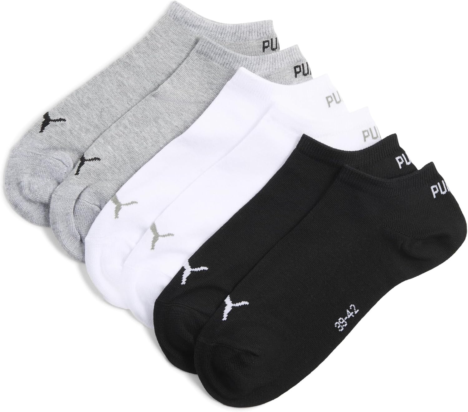 Detalle de PUMA Calzini Pacco da 3 Unisex-Adulto: cotone riciclato, comfort quotidiano