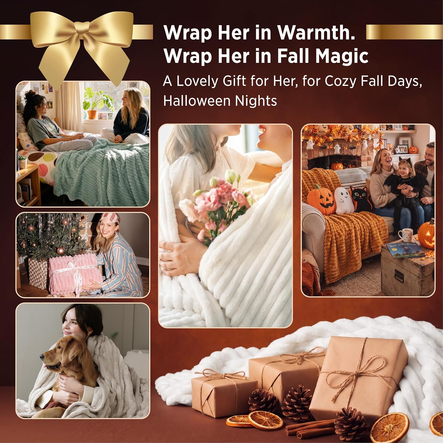 Thumbnail 4 de Bedsure GentleSoft White Throw Blanket, 50 x 60 in Off-White Fleece