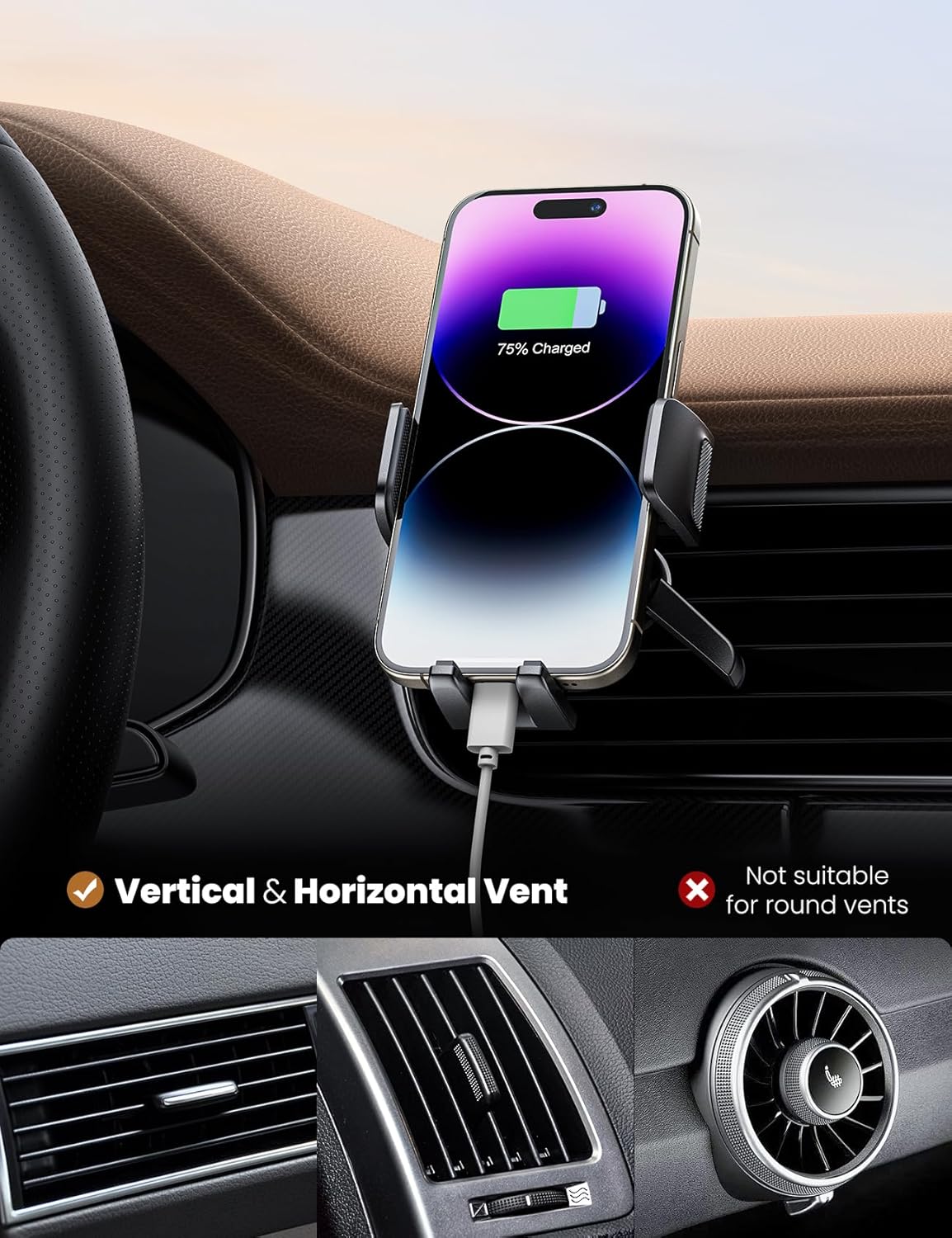 Thumbnail 3 de ANXRE Handyhalterung Auto Lüftung 360° Drehbar